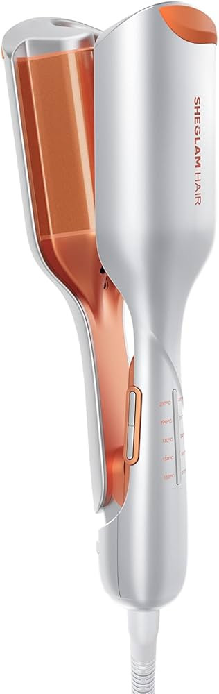 SHEGLAM Hair Beach Babe Hair Waver 2 Barrel Crimper 1 Inch with Smart Timer & Adjustable Temps Du... | Amazon (US)