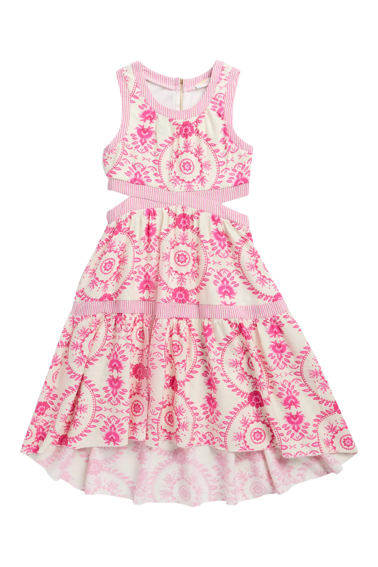 Kids' Floral Side Cutout High Low Dress (Women) | Nordstrom | Nordstrom