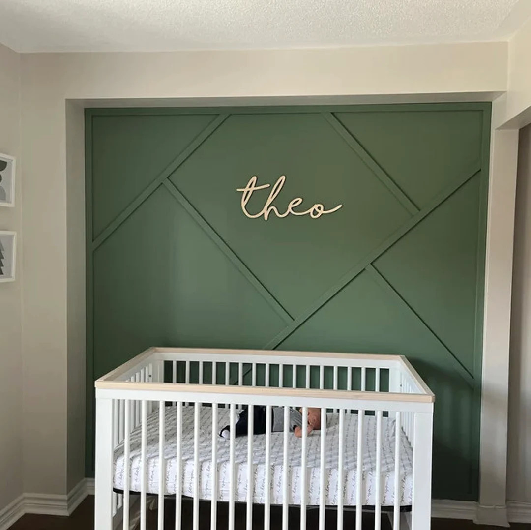 Baby Name Cutout for Nursery  Above the Crib Name Sign  - Etsy | Etsy (US)