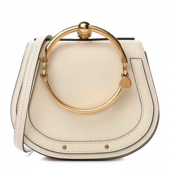 CHLOE

Calfskin Suede Small Nile Bracelet Bag Off White | Fashionphile