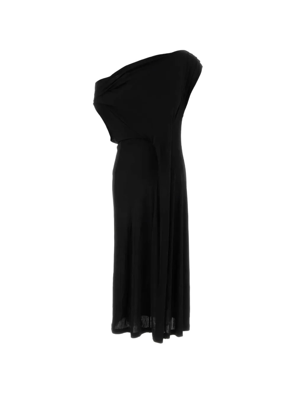 Co one-shoulder Midi Dress | Black | FARFETCH | Farfetch Global