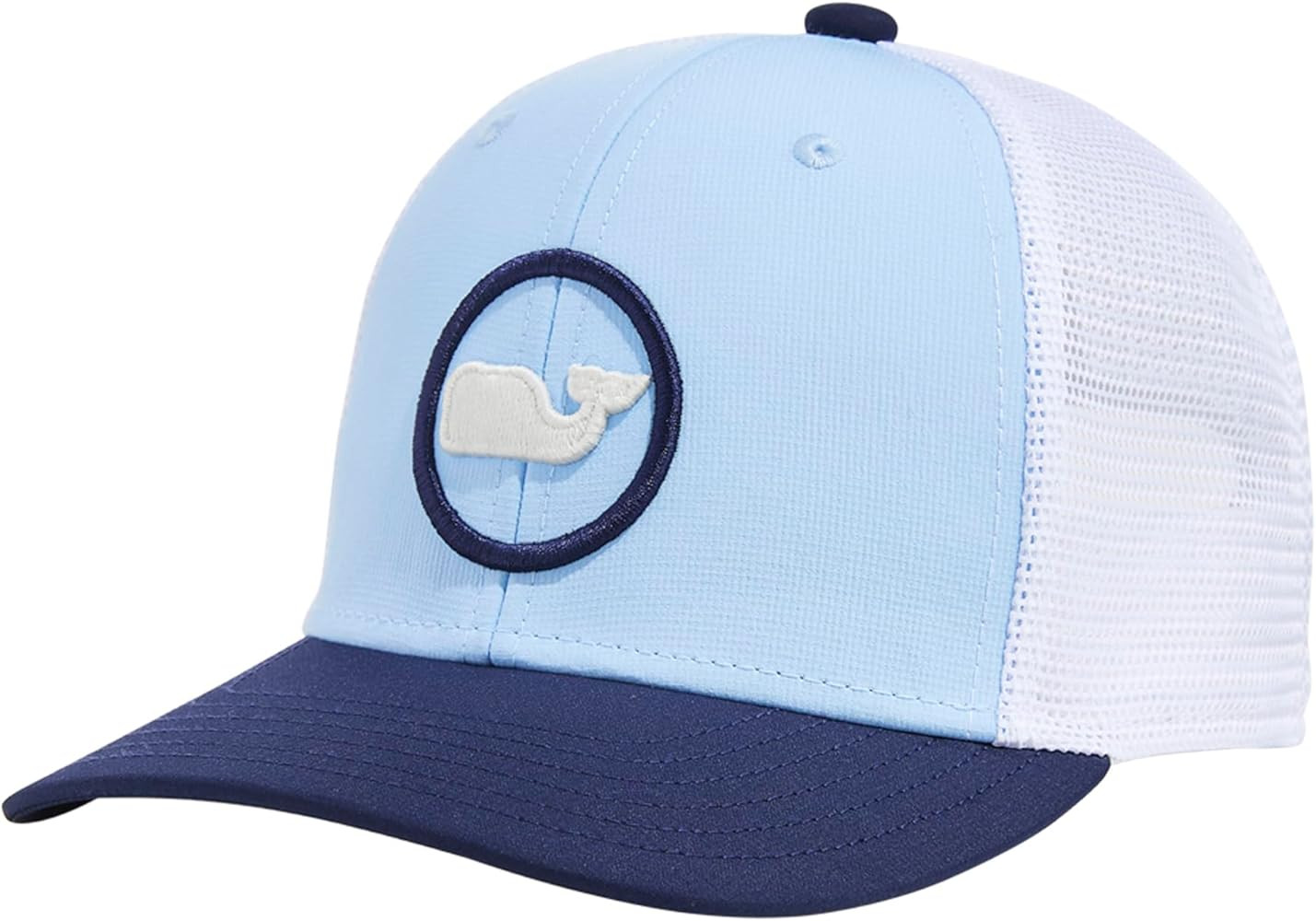 vineyard vines Boys' Whale Dot Performance Trucker Hat, Nautical Navy | Amazon (US)