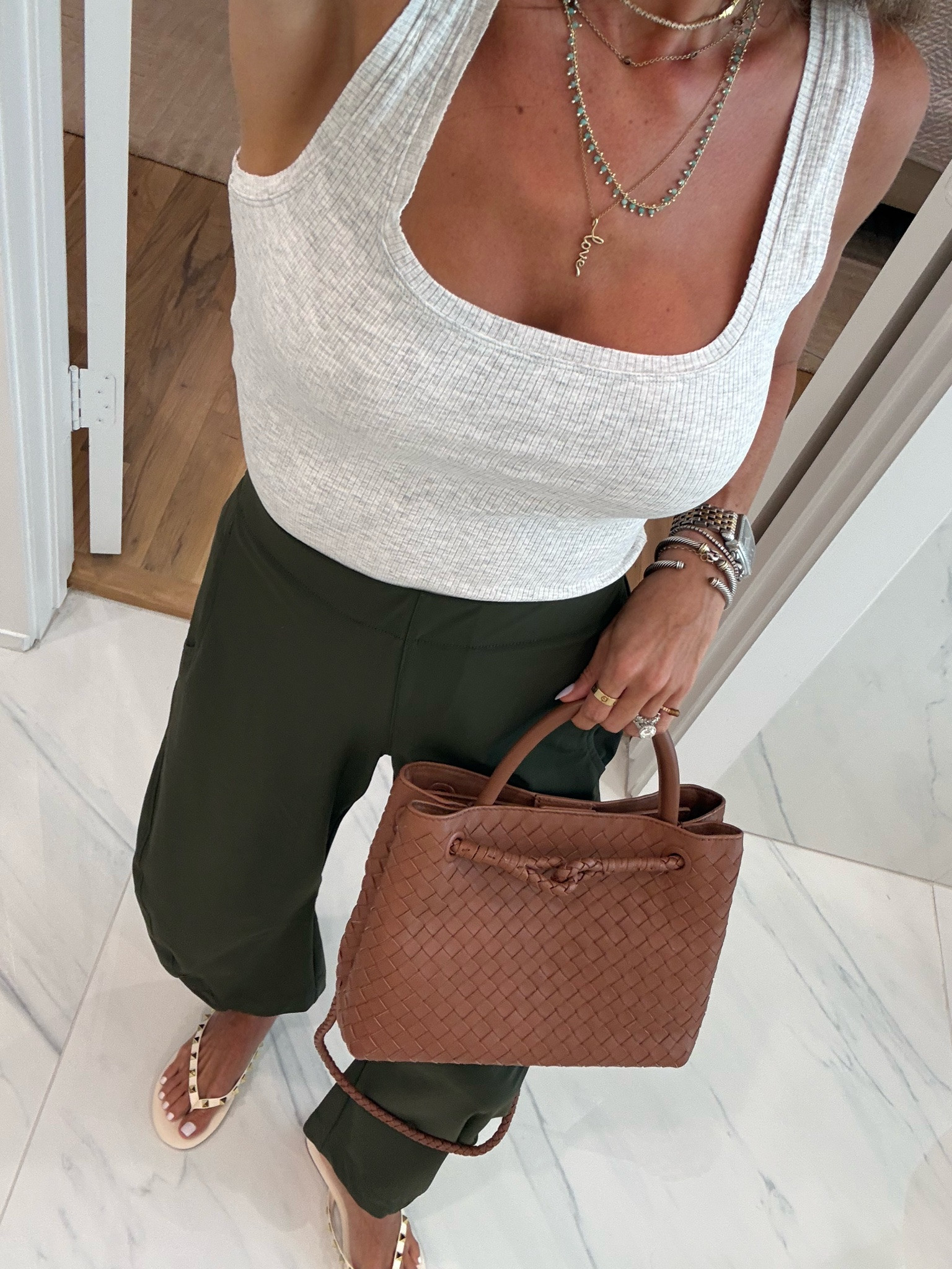 Fall outfit ribbed tank size xs non wrinkle pants size 0p

#LTKSaleAlert #LTKPetite #LTKootd
