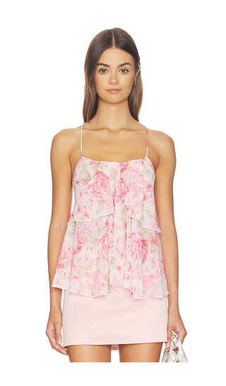 Cristina Top in Pink Floral | Revolve Clothing (Global)
