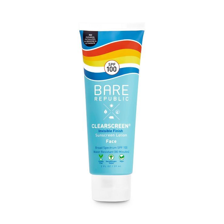 Bare Republic Clearscreen Sunscreen Face Lotion - SPF 100 - 2 fl oz | Target