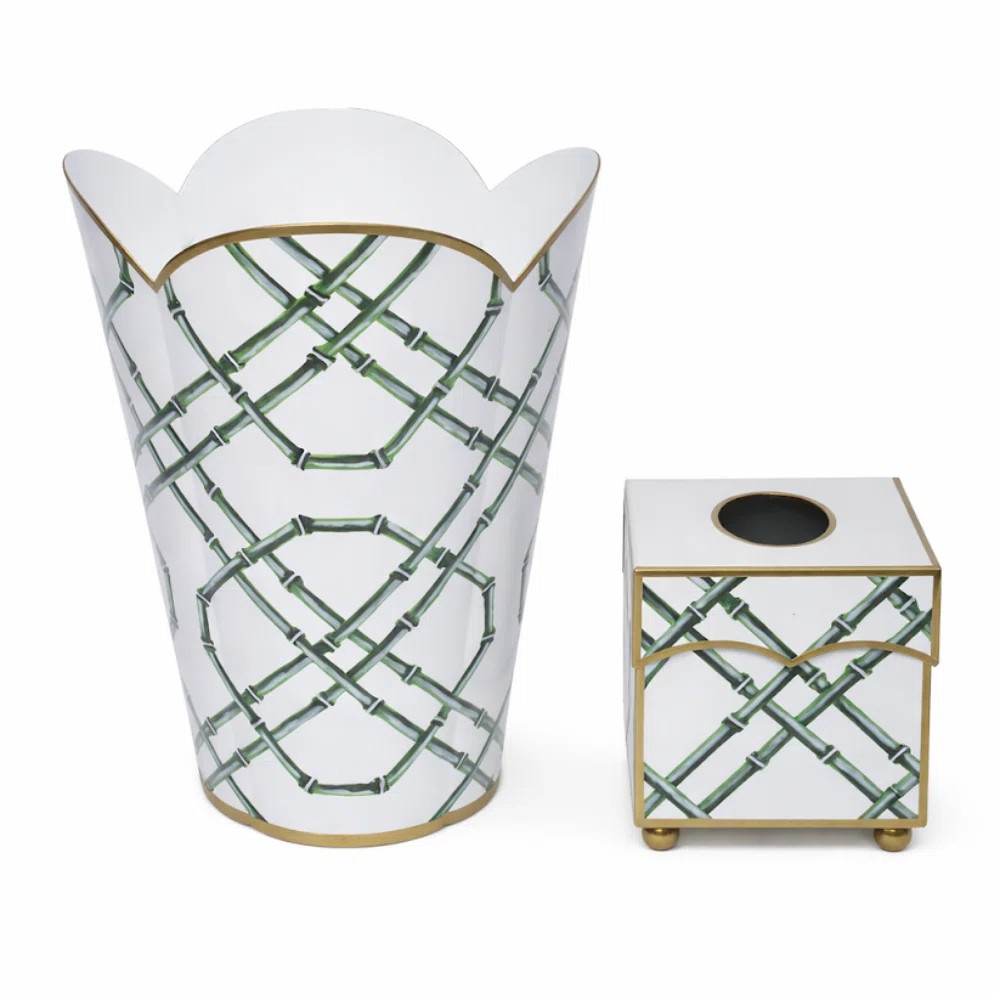 Rosdorf Park Wastepaper Basket & Tissue Set | Wayfair | Wayfair North America