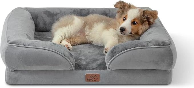 Bedsure Orthopedic Dog Bed Medium Size Dogs - Washable Medium Dog Cat Bed Waterproof, Comfort Pet... | Amazon (US)