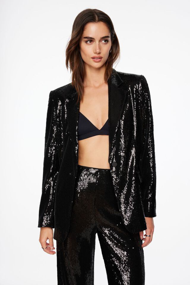 Lorelei Sequin Blazer | Dynamite Clothing
