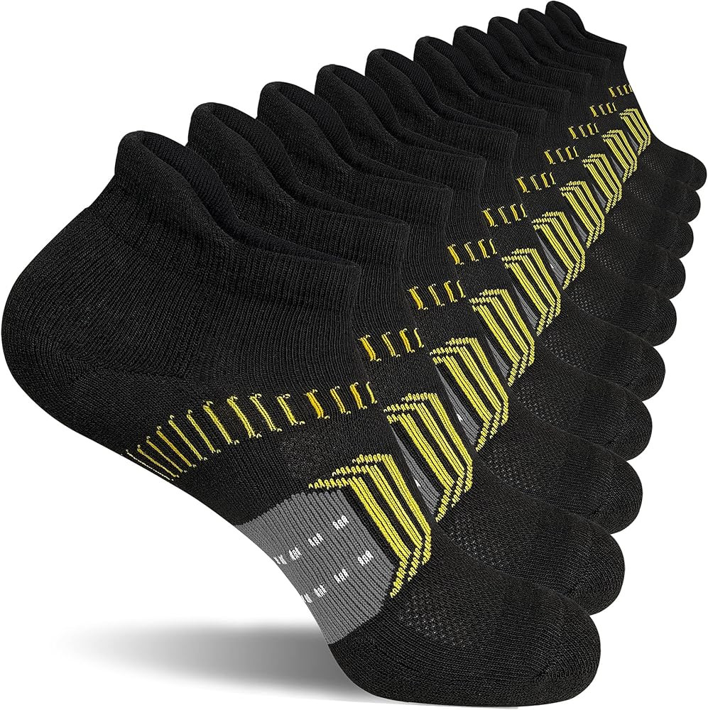 Womens Athletic Cushioned Anti-Blister Comfort Running Ankle Socks 5 Pairs | Amazon (US)