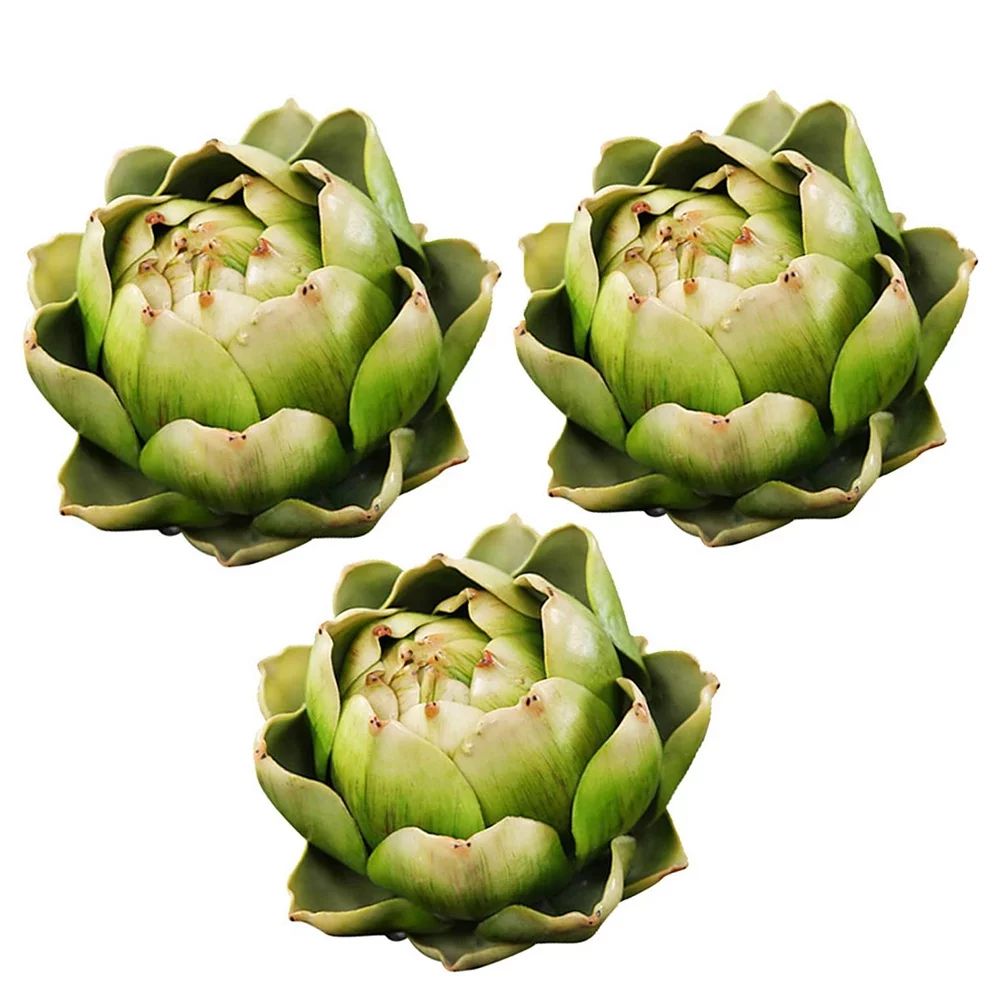 3Pcs Green Artificial Artichoke Plastic Flower Artichoke Wedding Party Table Decoration | Walmart (US)