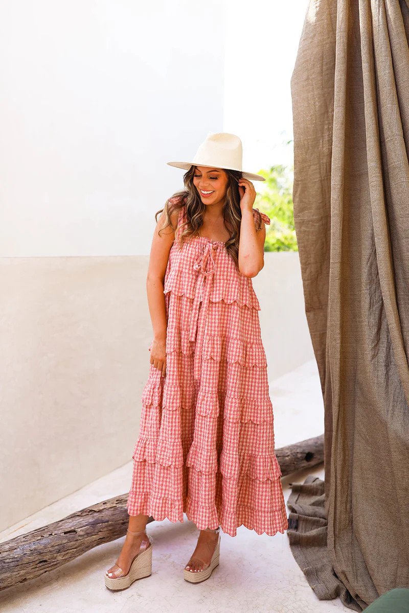 BuddyLove | Landon Tie-Shoulder Maxi Dress | Jazzy | BuddyLove