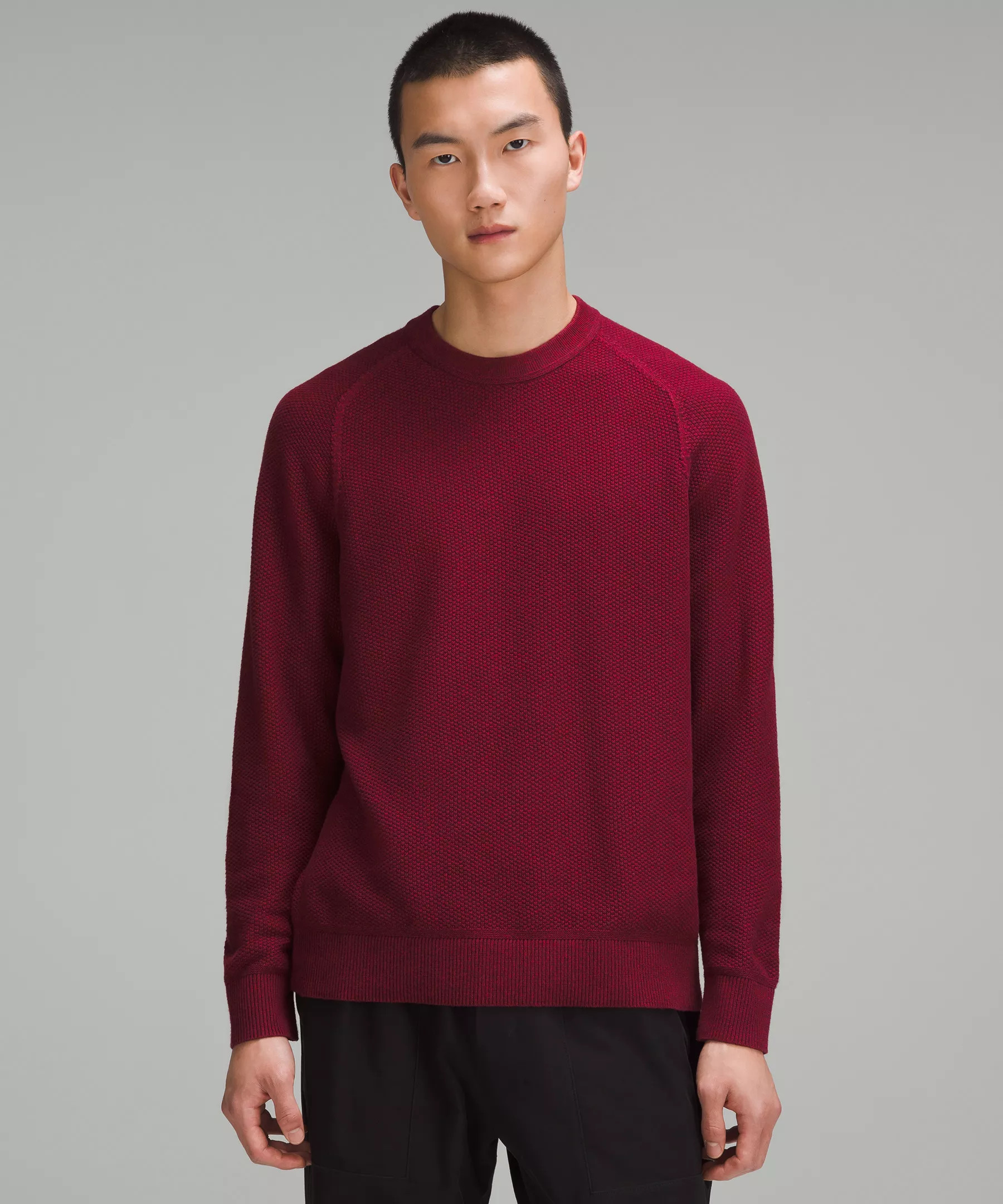 Textured Knit Crewneck Sweater | Men's Hoodies & Sweatshirts | lululemon | Lululemon (US)