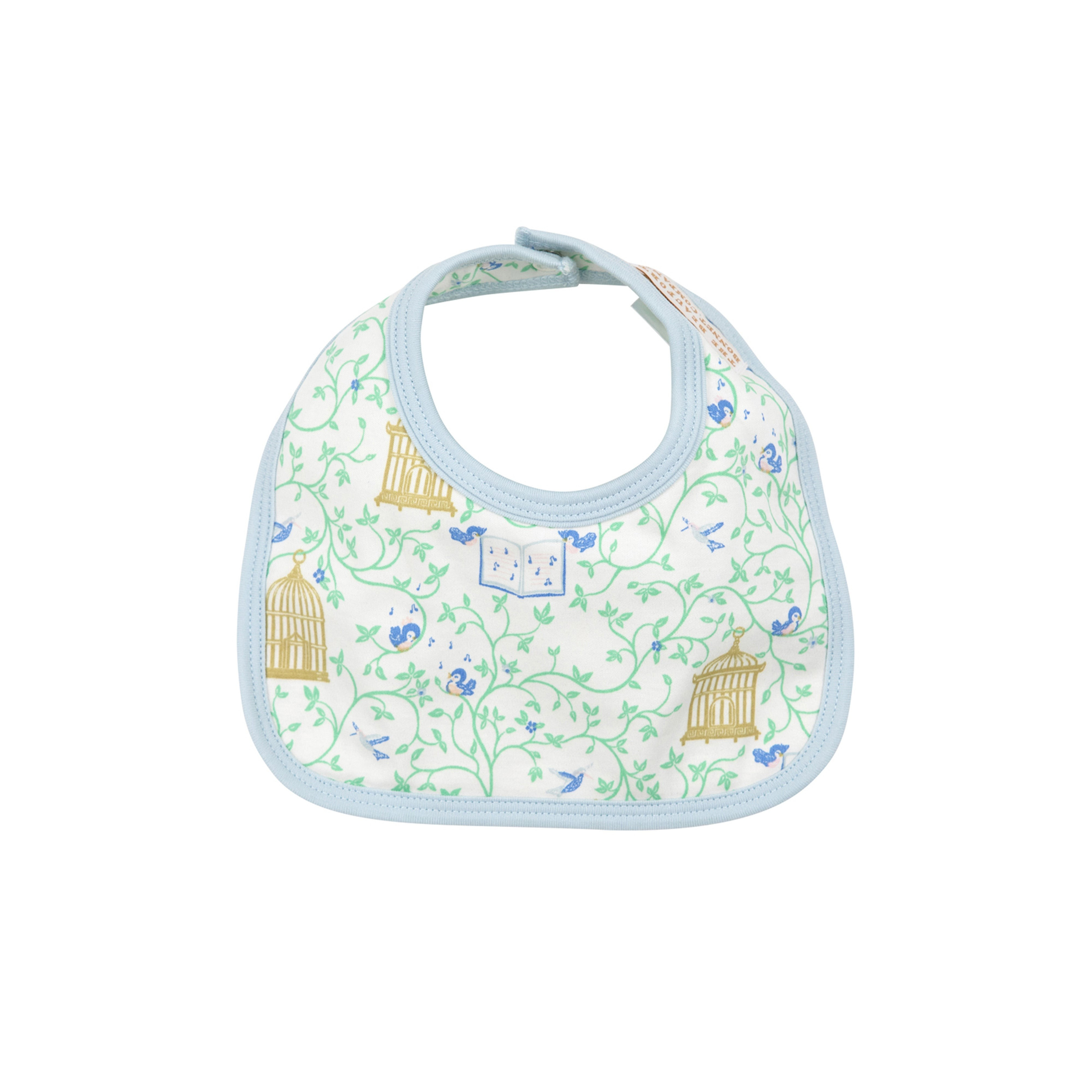 Bellyful Bib - Beaufort Bird Song with Buckhead Blue | The Beaufort Bonnet Company