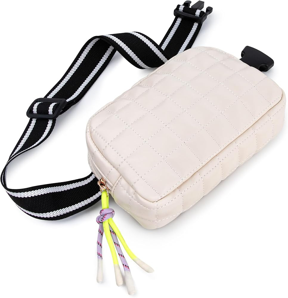 Viva Terry Puffer Bag Quilted Belt Bag Small Puffy Fanny Pack for Woman Running Traveling Hiking ... | Amazon (US)