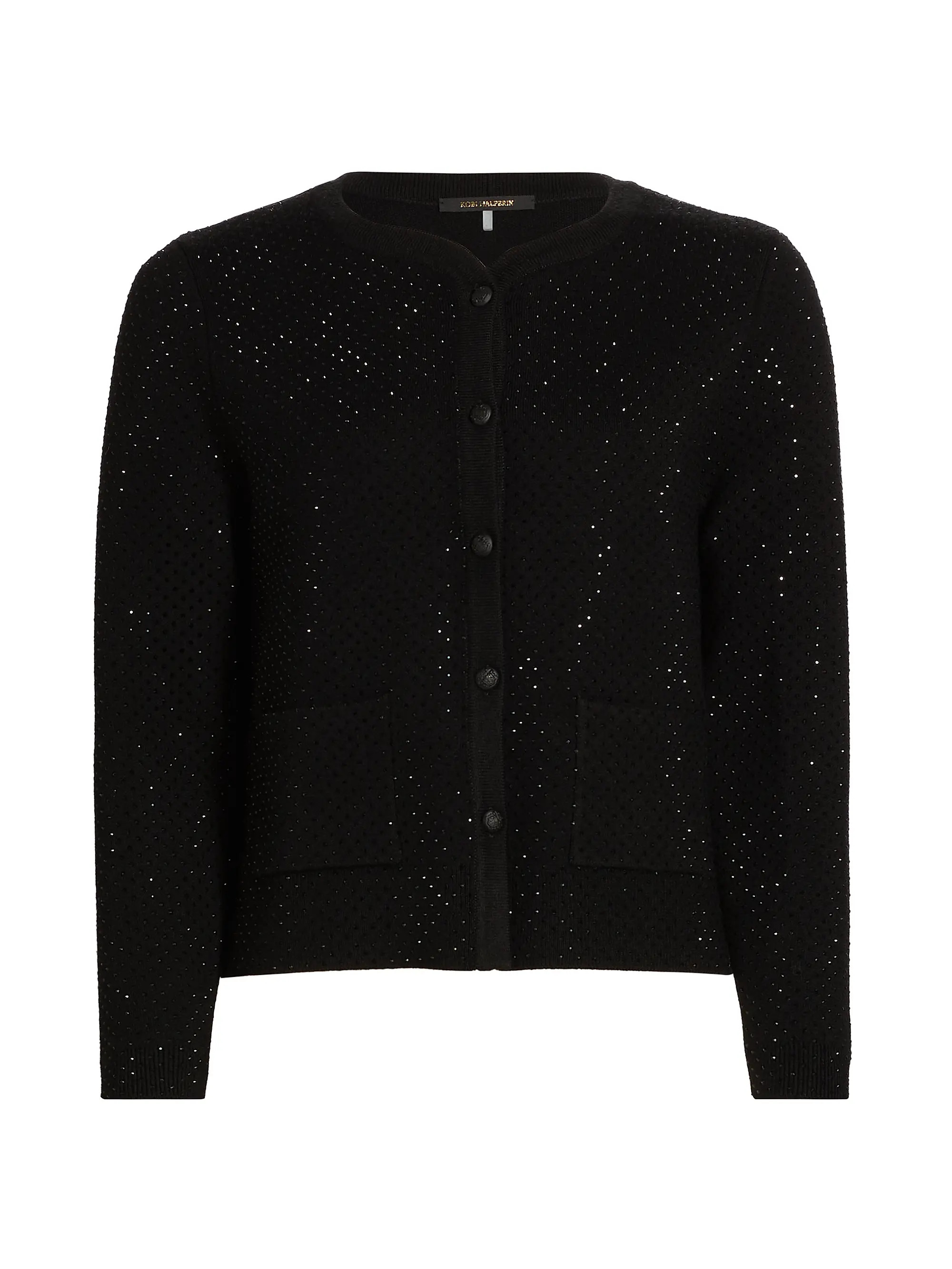 Lois Crystal-Embellished Wool-Blend Cardigan | Saks Fifth Avenue