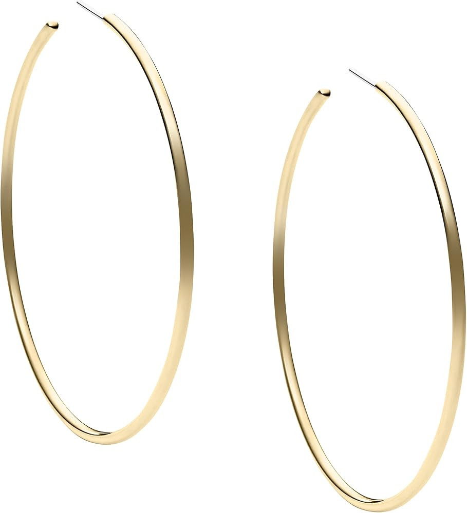 Michael Kors Gold-Tone Hoop Earrings for Women; Huggie Earrings for Women; Stainless Steel Earrin... | Amazon (US)