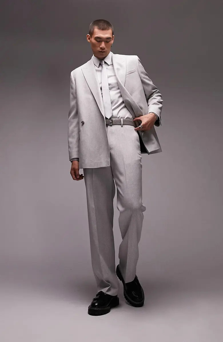 Topman Brushed Wide Leg Suit Trousers | Nordstrom | Nordstrom Canada