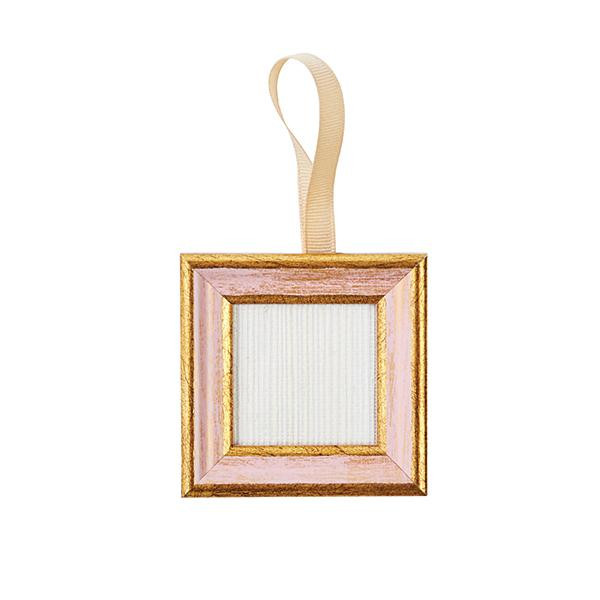 Blush & Gold Frame Ornament | Caitlin Wilson Design