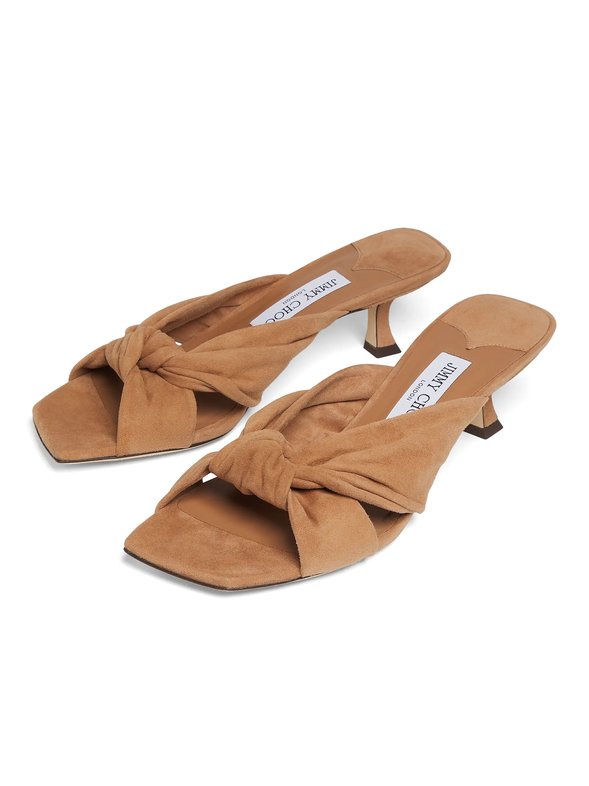 Avenue 50MM Suede Slip-On Sandals | Saks Fifth Avenue