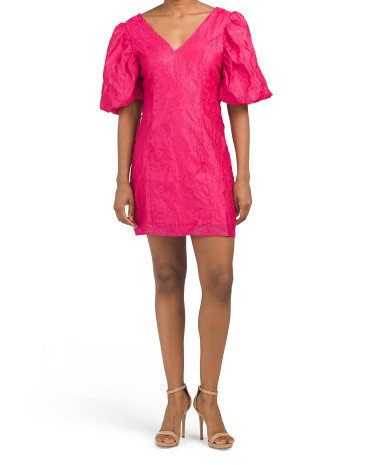 Floral Jaquard Mini Dress | TJ Maxx