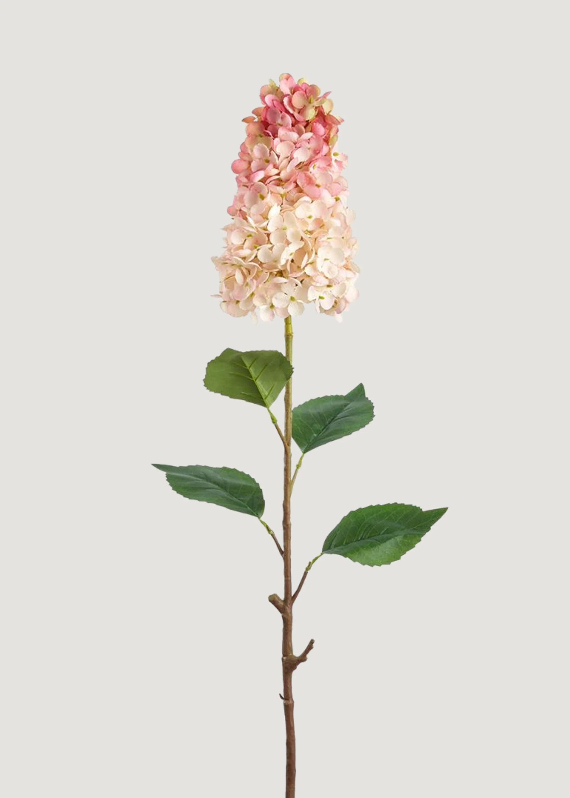 Peach Pink Artificial Cone Hydrangea Flower - 28" | Afloral