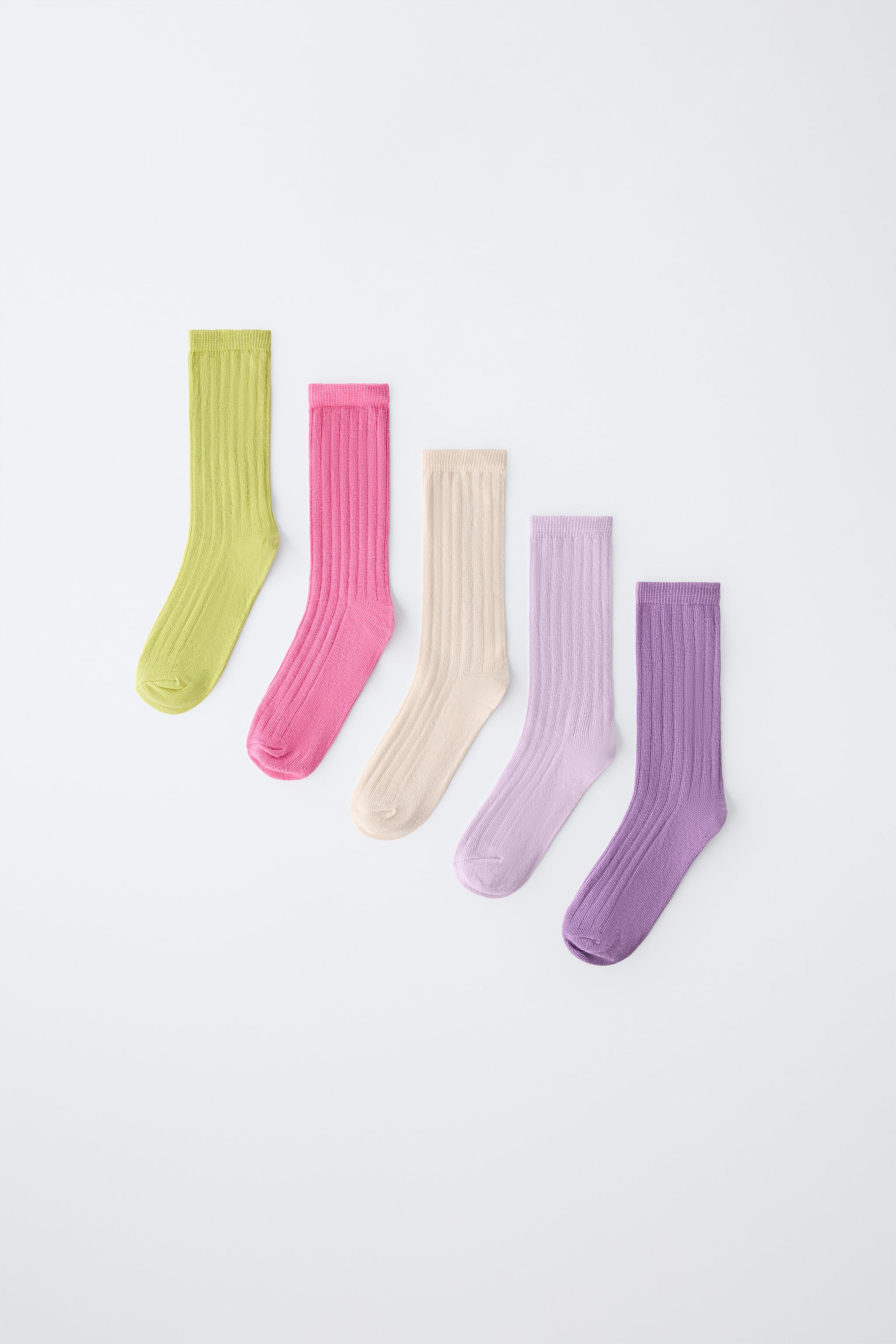 FIVE-PACK OF LONG RIBBED SOCKS | Zara US