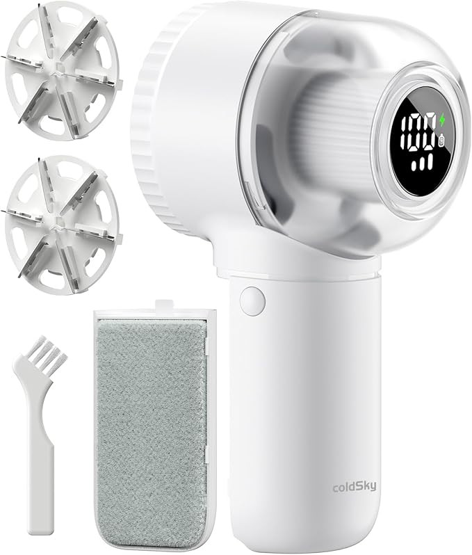 Fabric Shaver, 𝟮 𝗶𝗻 𝟭 Rechargeable Lint Remover with Brush, Large Sweater Shaver with... | Amazon (US)