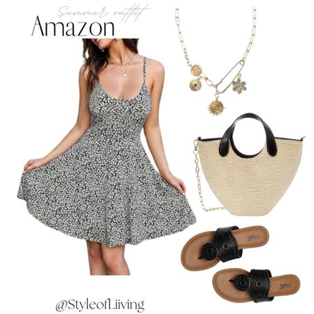 Summer outfit flirty and casual! #amazonfashion

#LTKStyleTip #LTKItBag #LTKShoeCrush