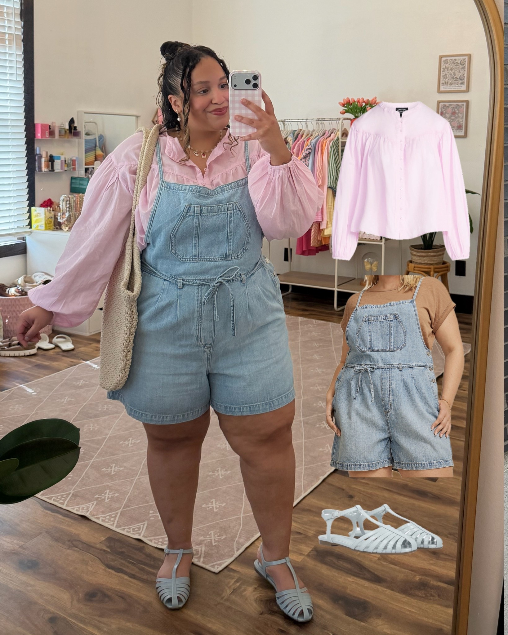 Farmers market outfit inspiration- styling my favorite Shortalls! I’m wearing my true size 16 and they’re perfectly oversized 

#LTKSaleAlert #LTKPetite #LTKPlusSize