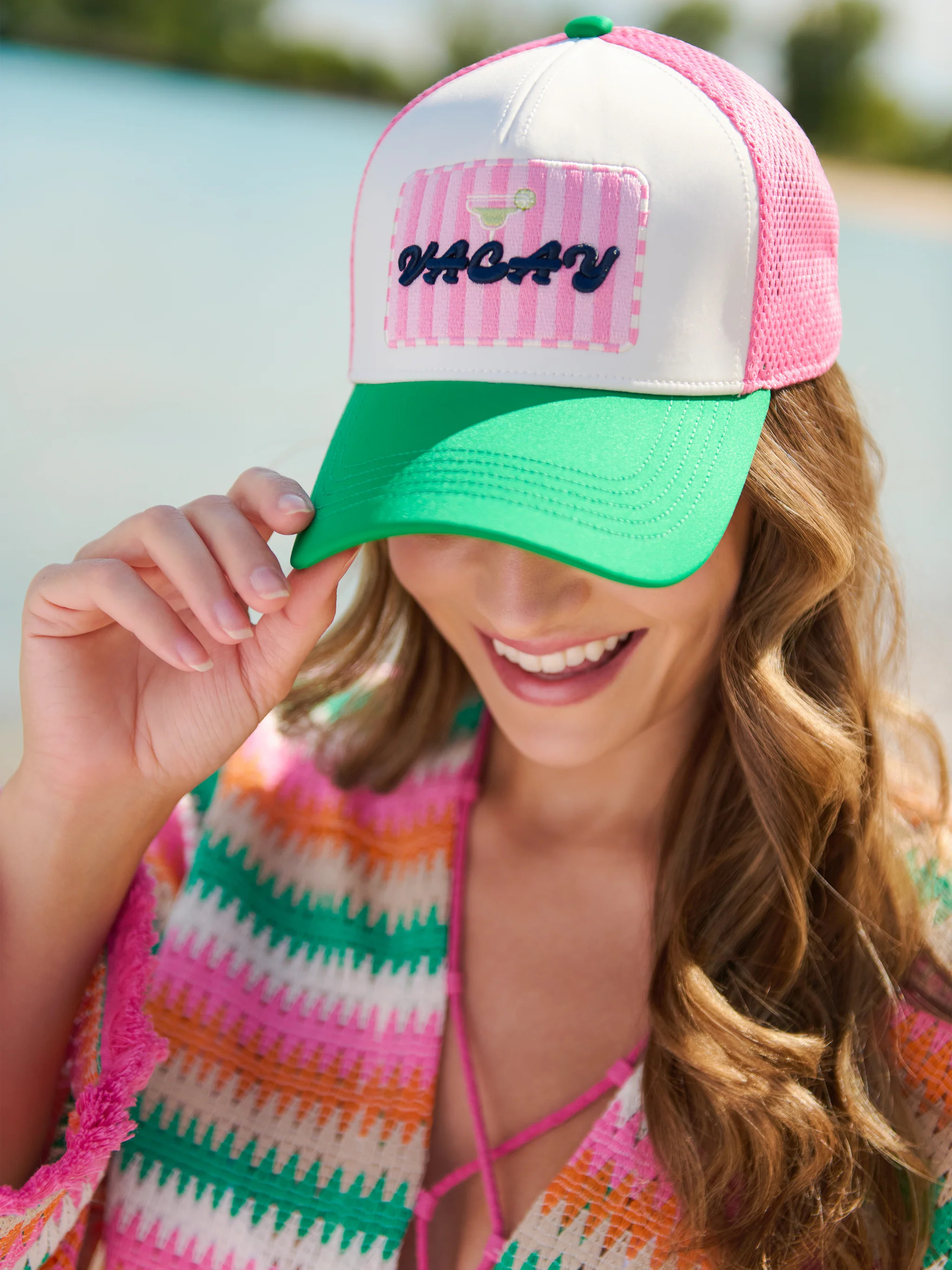 Shiraleah "Vacay" Trucker Hat, Multi | Shiraleah