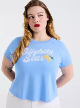 Retro Chic Fitted Vintage Jersey Crop Tee | Torrid (US & Canada)