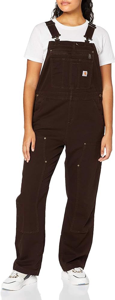 Carhartt Women's Crawford Double Front Bib Overalls | Amazon (US)