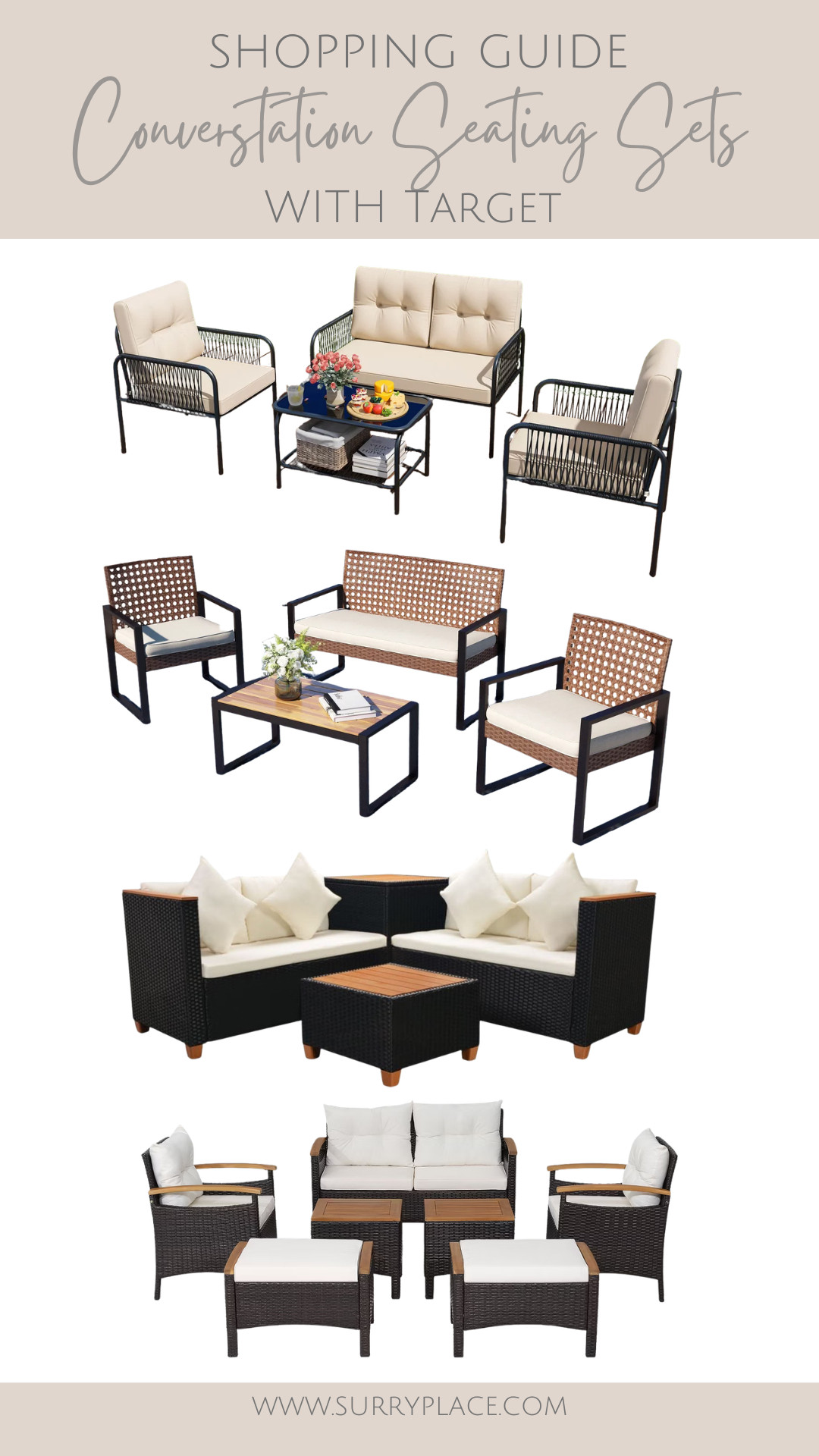 Favorite Conversation Seating Sets for your backyard!  

 #LTKHome