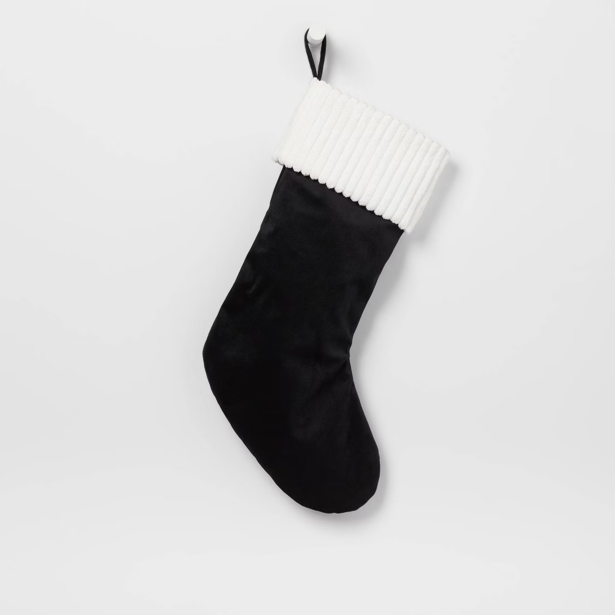20" Reversible Christmas Holiday Stocking Black/Gray - Wondershop™ | Target