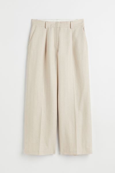 Wide-leg Linen-blend Pants | H&M (US + CA)