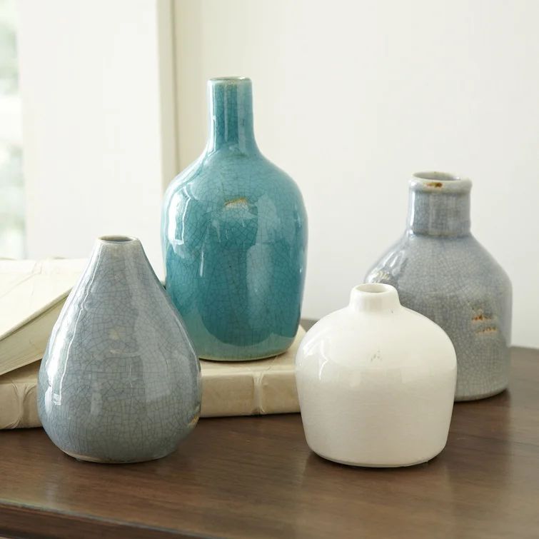 Rockton Aqua Ceramic Table Vase | Wayfair North America