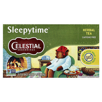 Celestial Seasonings, Herbal Tea, Sleepytime®, Caffeine Free, 20 Tea Bags, 1 oz (29 g) | iHerb