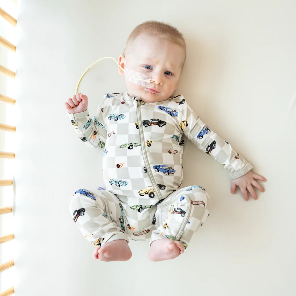 Zippered Romper in Fast and Fierce | Kyte Baby