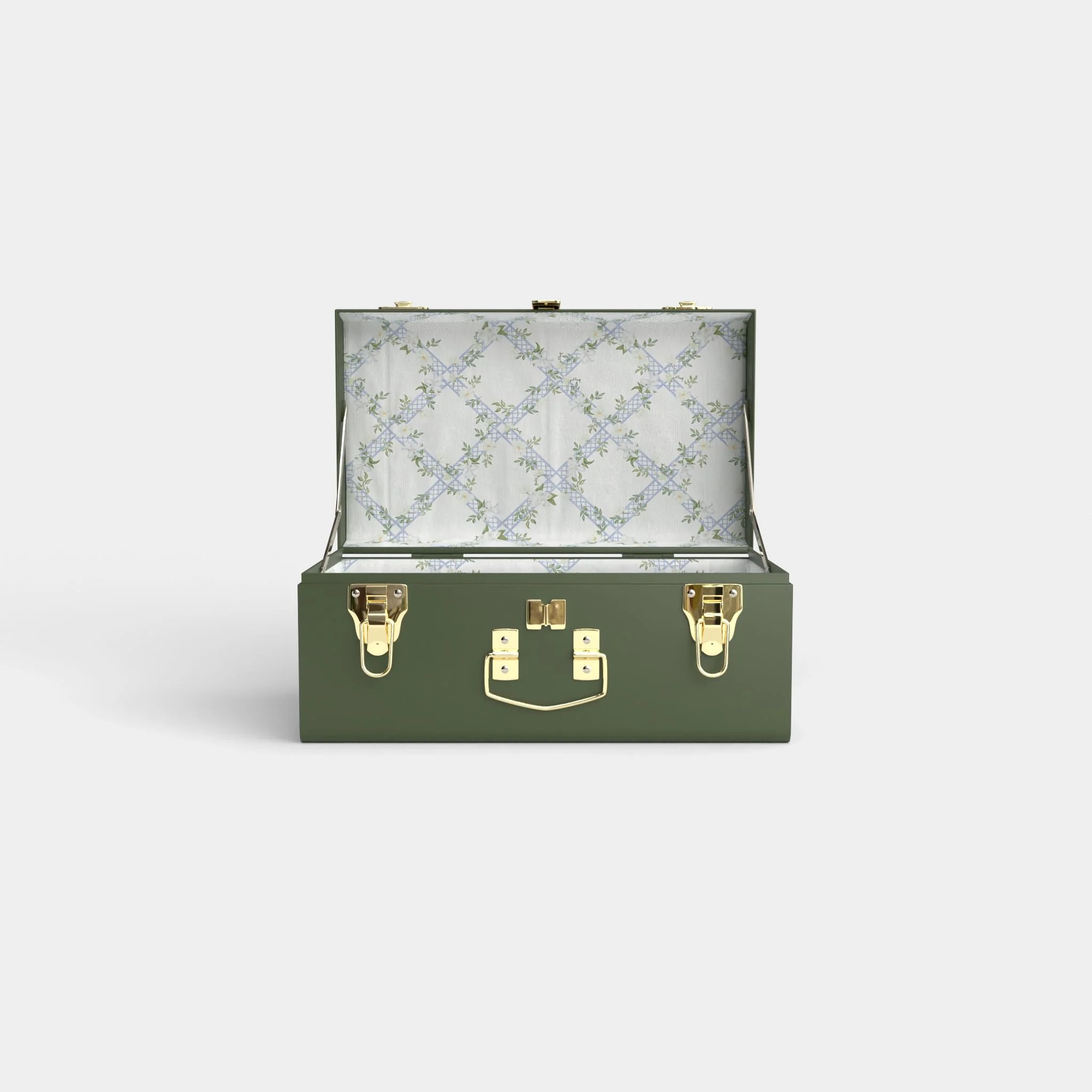 Mini Classic Trunk - Green | Petite Keep, LLC