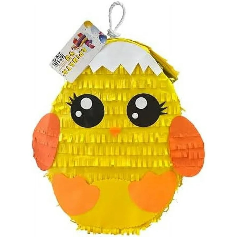 APINATA4U 20" 2-D Yellow Easter Baby Chick Pinata - Adorable Egg Shell Design for Easter Theme Pa... | Walmart (US)