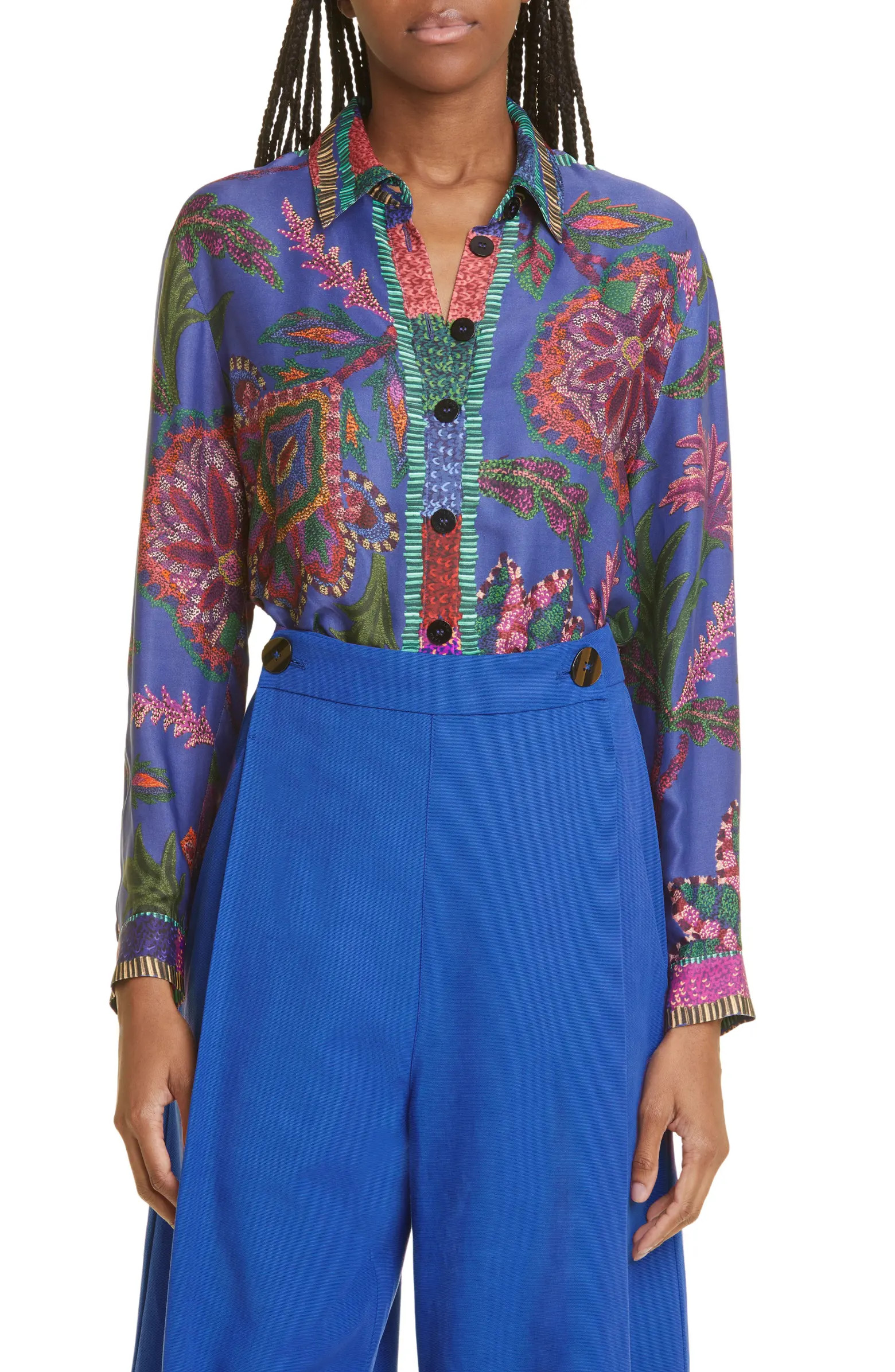 Sunset Tapestry Print Blouse | Nordstrom