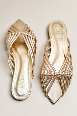 Schutz Aylen Woven Sliders | Anthropologie (US)