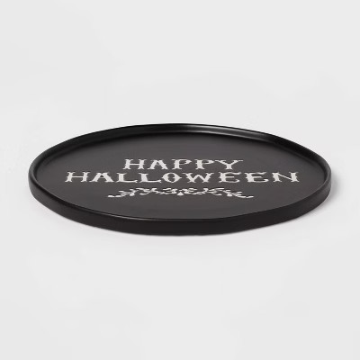 Halloween Stoneware Serving Platter 'Happy Halloween' - Threshold™ | Target