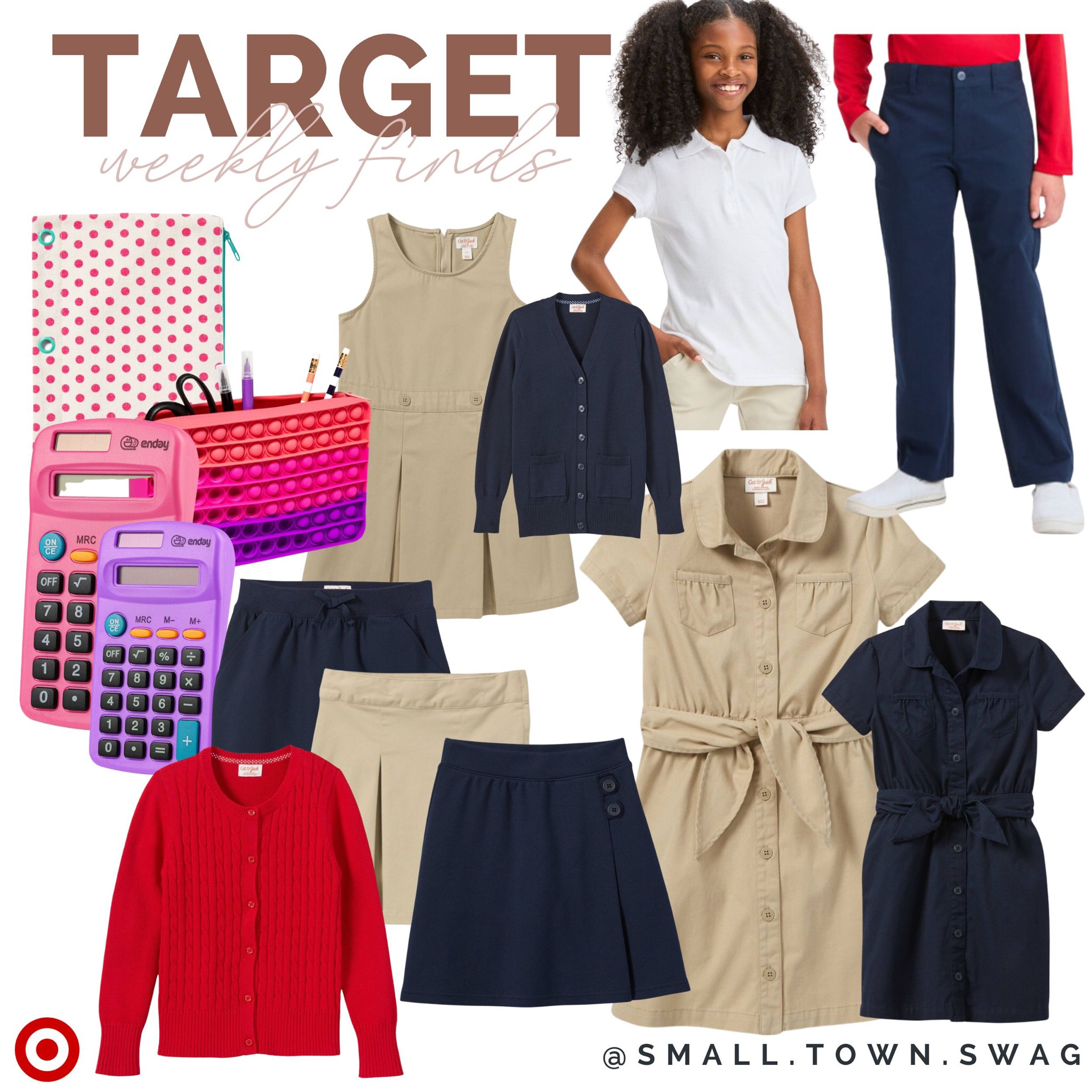 Back to school for girls at Target
.
.
.
.
.

Studio McGee // fall home // fall home decor // Halloween // Target // target home // Target decor // Target sales // target deals // bedroom // living room // pillow // rugs // lighting // dining // kitchen // dorm // back to school // greenery // tree // table decor // accent pillow // college dorm // rug // pillows // Target furniture // storage // sideboard // organization // organize // bins // bedding // comforter // sheets // bogo free shorts // target style // target fashion // country concert // denim // denim shorts // comfy // comfy casual // comfy cozy // fall home // fall decor // dorm room // affordable home // budget home // modern home // farmhouse // modern farmhouse // sheets // basket // cube storage // coffee table // table // chairs // office // desk // home office // lamp // Amazon home // Amazon best sellers // Target best sellers // Walmart home // Walmart best sellers // baskets // storage // organization // knot decor // lumbar pillow // fall style // fall fashion // fall outfit // uniforms // cat and jack // school supplies // back to school shopping // school list // jumper // skirt // cardigan 

#LTKBacktoSchool #LTKkids #LTKfamily