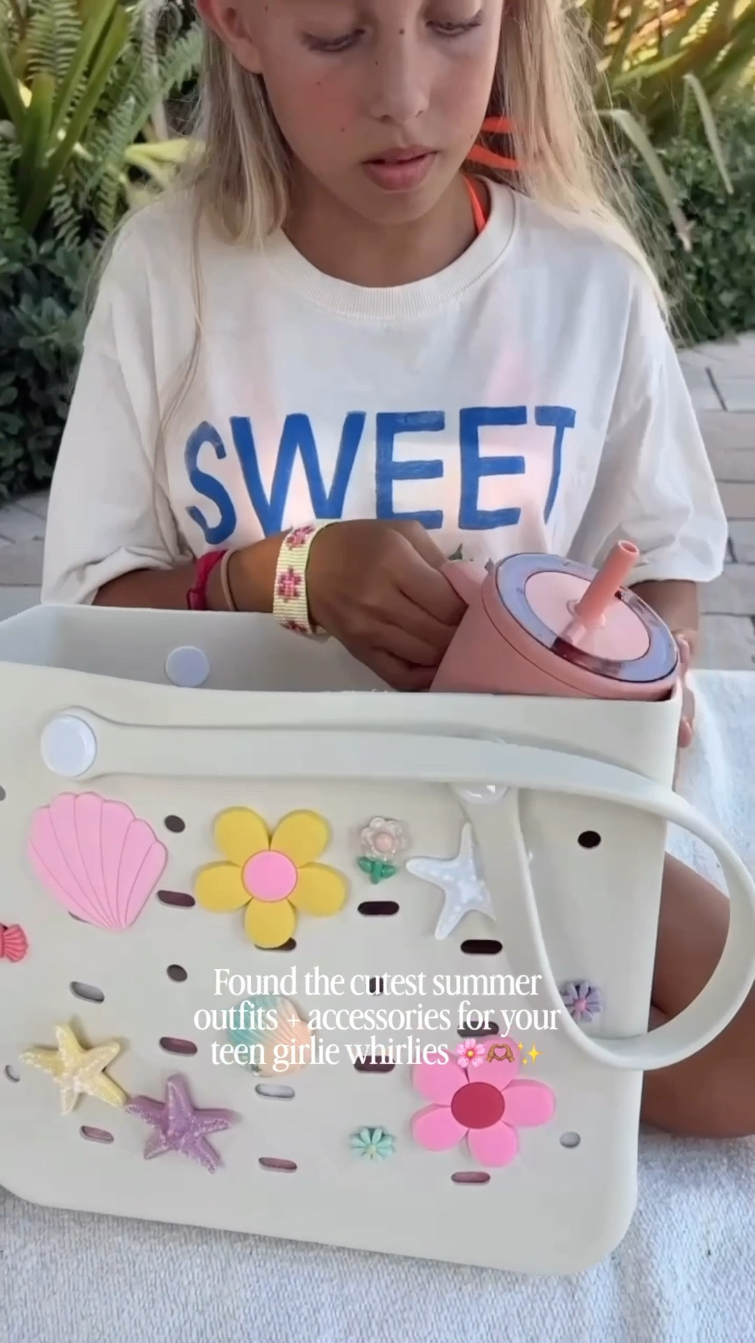 The cutest summer tween fashion and accessories for the pool and beach! 🌸🫶🏽✨
