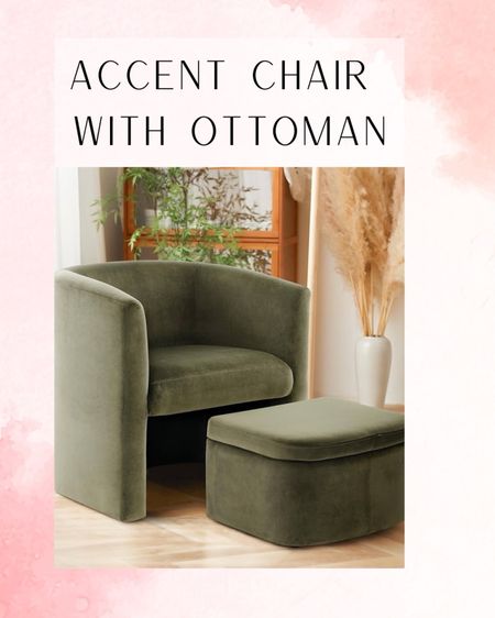 Accent Chair with Storage Ottoman, Morden Living Room

#LTKStyleTip #LTKSaleAlert #LTKHome