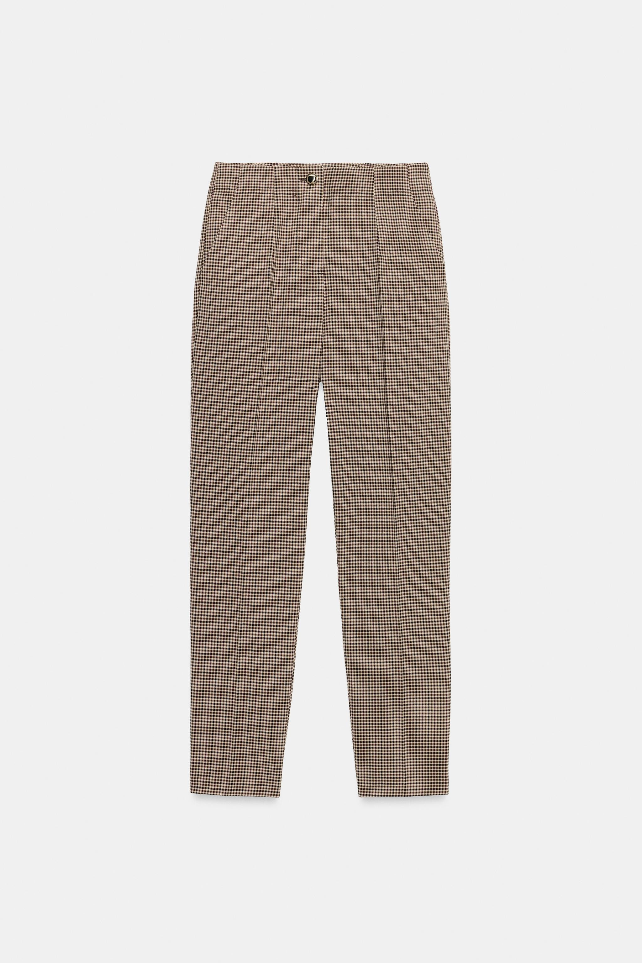 HIGH-WAIST CROPPED TROUSERS | Zara DE