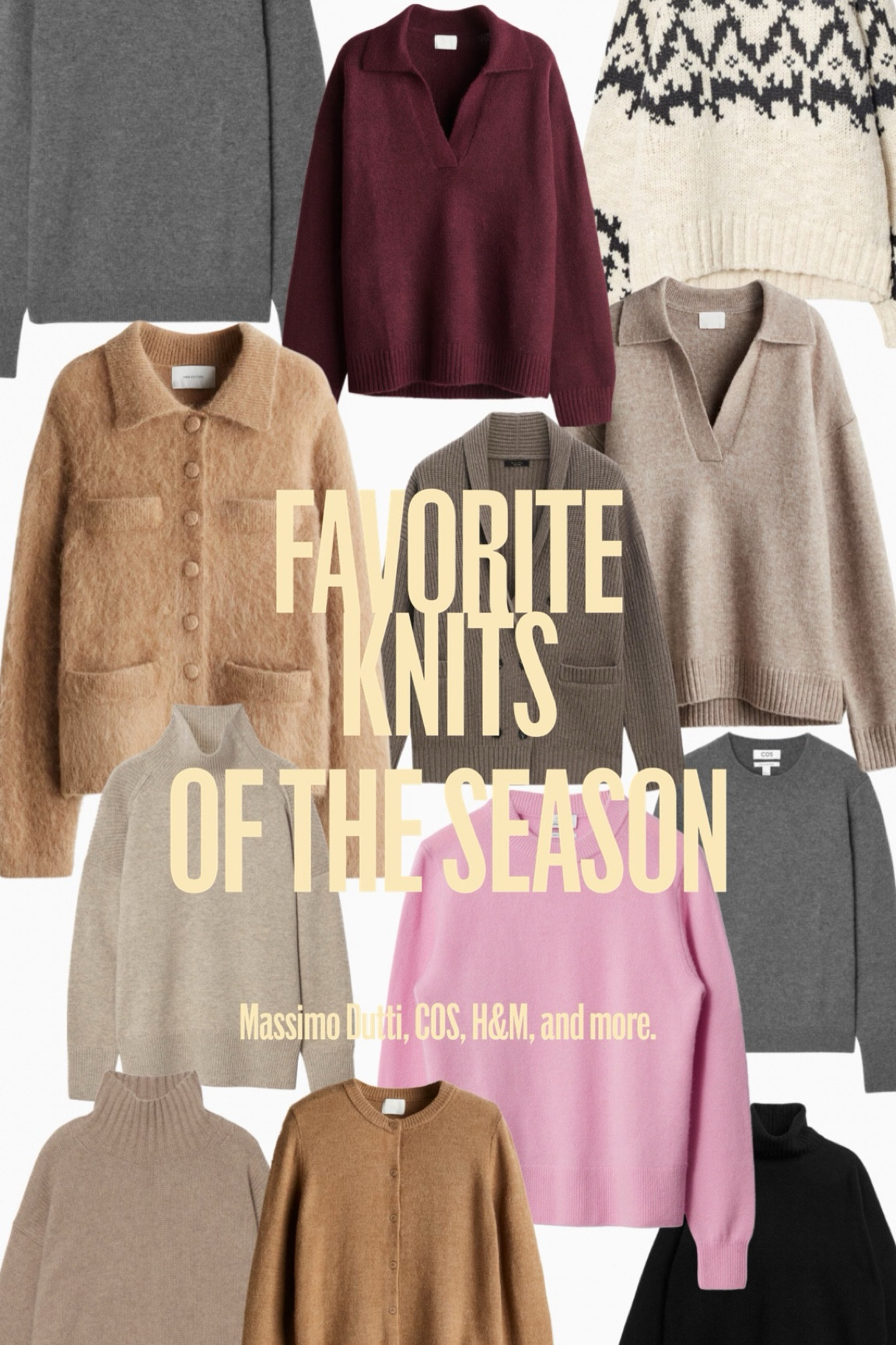 Favorite knits of the season budget version #seasonfavorites #knit #cardigan #jumper #pullover #winter 

#LTKwinter #LTKdeutschland #LTKeurope