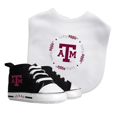 Baby Fanatic 2 Piece Bid and Shoes - NCAA Texas A&M Aggies - White Unisex Infant Apparel | Target