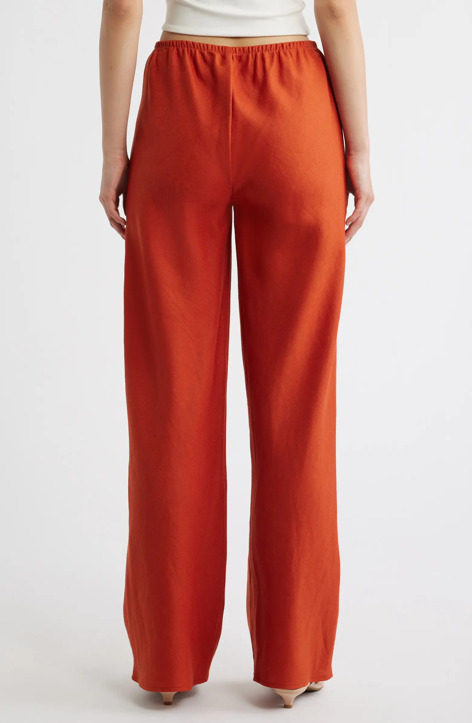Reformation Gale High Waist Linen Pants | Nordstrom | Nordstrom